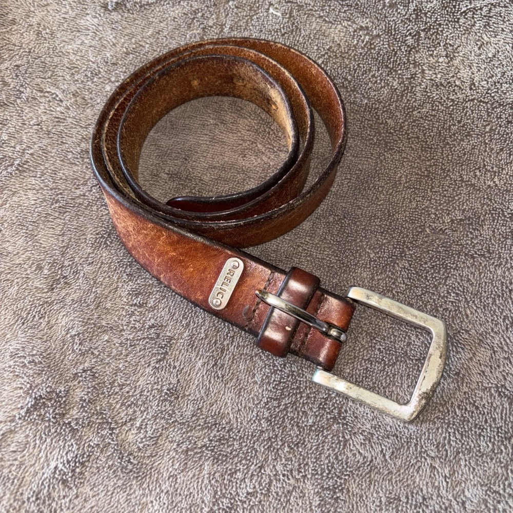 Relic brown leather belt size 38